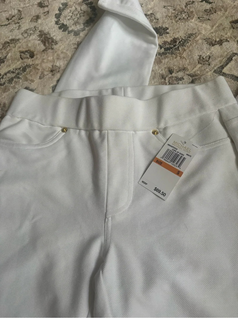 Michael Kors White Stretch Pants